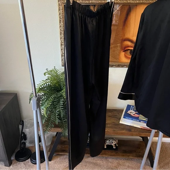 NWT Black Satin Pajama Set - Picture 9 of 9